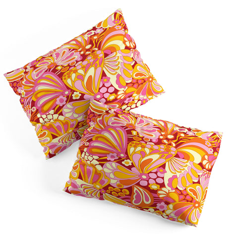 Jenean Morrison Abstract Butterfly Pink Pillow Shams