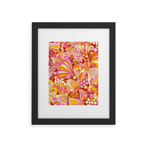 Jenean Morrison Abstract Butterfly Pink Framed Art Print