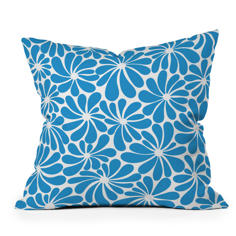 Jenean Morrison All Summer Long in Blue Outdoor Throw Pillow