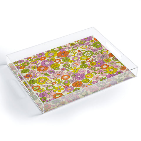 Jenean Morrison Checkered Past in Pink Acrylic Tray