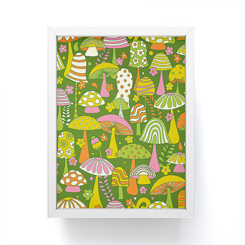 Jenean Morrison Many Mushrooms Framed Mini Art Print
