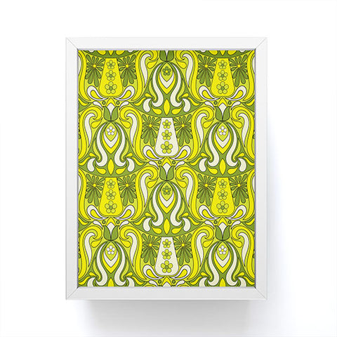 Jenean Morrison Mushroom Lamp Lemon Lime Framed Mini Art Print