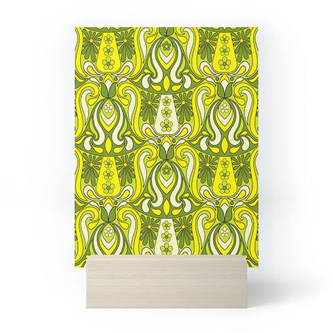 Jenean Morrison Mushroom Lamp Lemon Lime Mini Art Print