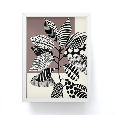 Jenean Morrison Patterned Plant 01 Framed Mini Art Print