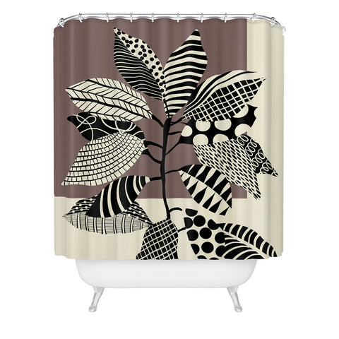 Jenean Morrison Patterned Plant 01 Shower Curtain