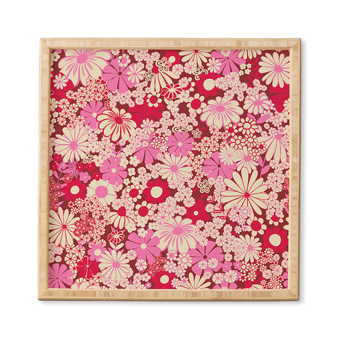 Jenean Morrison Peg in Red and Pink Framed Wall Art