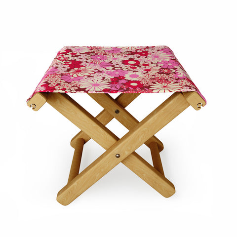 Jenean Morrison Peg in Red and Pink Folding Stool