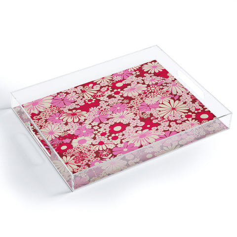 Jenean Morrison Peg in Red and Pink Acrylic Tray