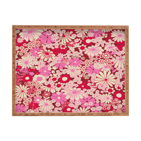 Jenean Morrison Peg in Red and Pink Rectangular Tray