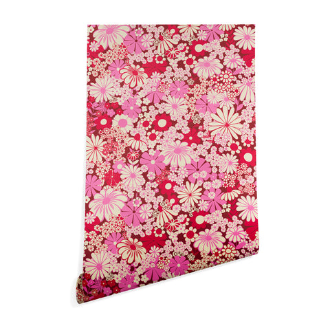 Jenean Morrison Peg in Red and Pink Wallpaper