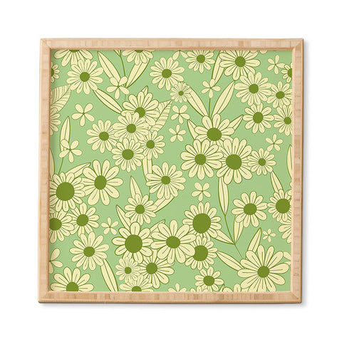 Jenean Morrison Simple Floral Mint Framed Wall Art