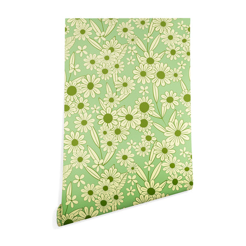 Jenean Morrison Simple Floral Mint Wallpaper