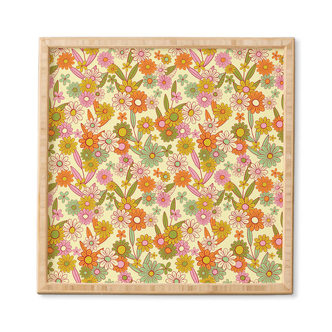Jenean Morrison Simple Floral Multicolor Framed Wall Art
