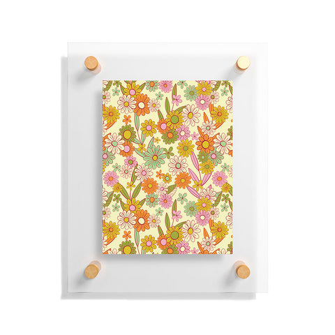 Jenean Morrison Simple Floral Multicolor Floating Acrylic Print