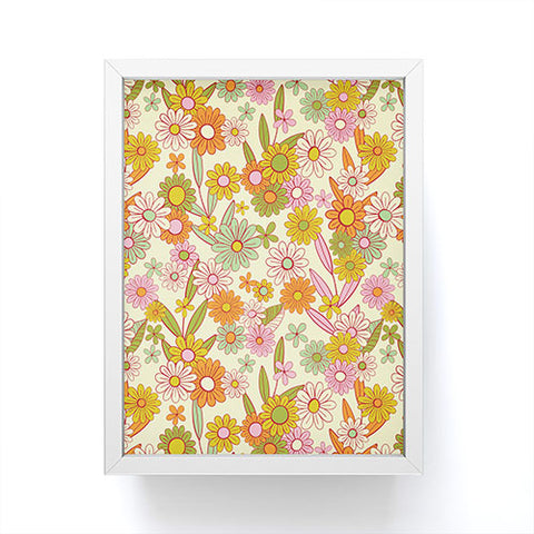 Jenean Morrison Simple Floral Multicolor Framed Mini Art Print