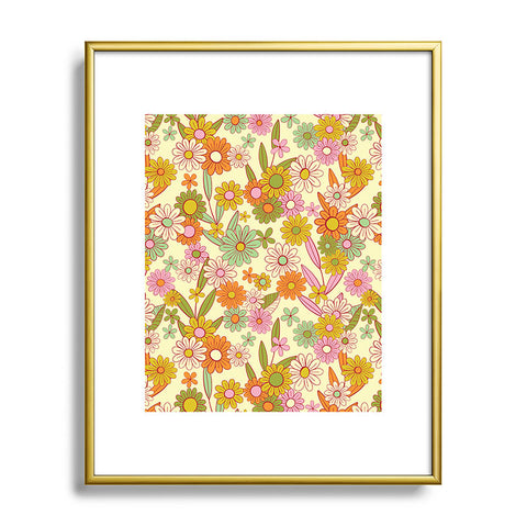 Jenean Morrison Simple Floral Multicolor Metal Framed Art Print