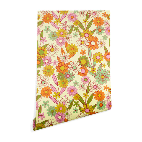 Jenean Morrison Simple Floral Multicolor Wallpaper