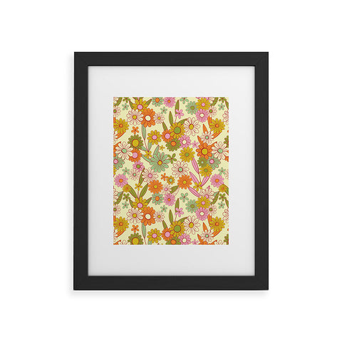 Jenean Morrison Simple Floral Multicolor Framed Art Print