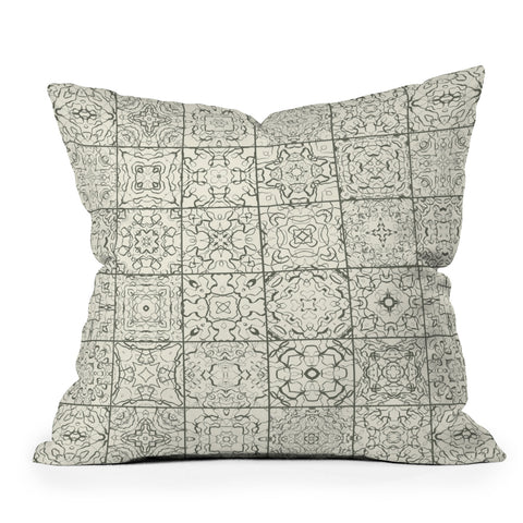Jenean Morrison Tangled Tiles Outdoor Throw Pillow
