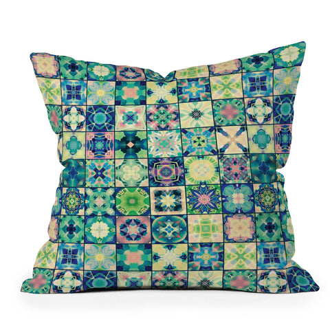 Jenean Morrison Waiting for the Dawn Blue Outdoor Throw Pillow