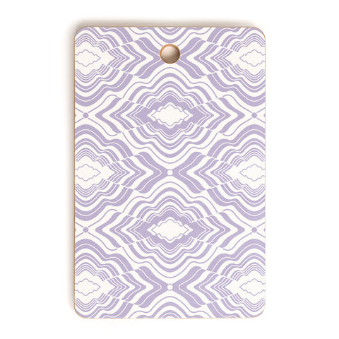 Jenean Morrison Wave of Emotions Lilac Cutting Board Rectangle