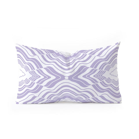 Jenean Morrison Wave of Emotions Lilac Oblong Throw Pillow