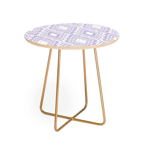 Jenean Morrison Wave of Emotions Lilac Round Side Table