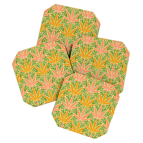 Jenean Morrison Weed Garden 10 Coaster Set