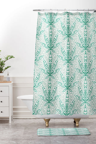 Jenean Morrison Weed Garden 12 Shower Curtain And Mat