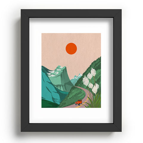 Jenn X Studio Mountain Sunset I Recessed Framing Rectangle