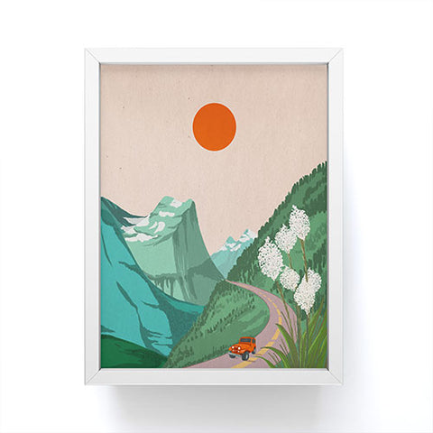 Jenn X Studio Mountain Sunset I Framed Mini Art Print