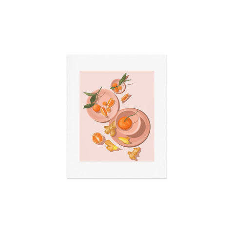 Jenn X Studio Pastel Oranges and Ginger Art Print