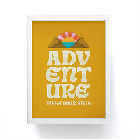 Jessica Molina Adventure Fills Your Soul Framed Mini Art Print