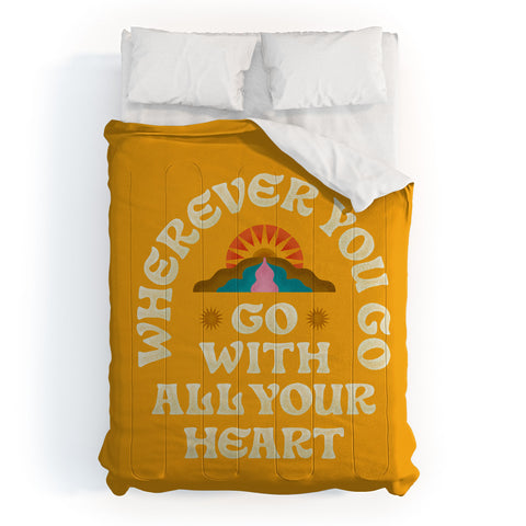 Jessica Molina Go With All Your Heart Yellow Comforter