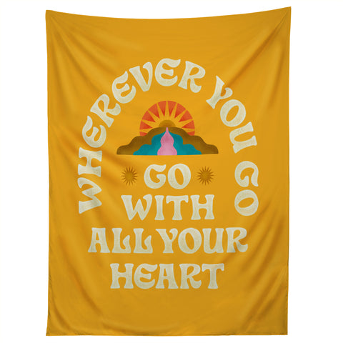 Jessica Molina Go With All Your Heart Yellow Tapestry