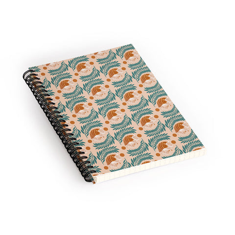 Jessica Molina Sleepy Armadillo Burnt Orange Spiral Notebook