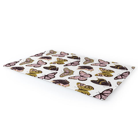 Jessica Molina Texas Butterflies Blush and Gold Area Rug