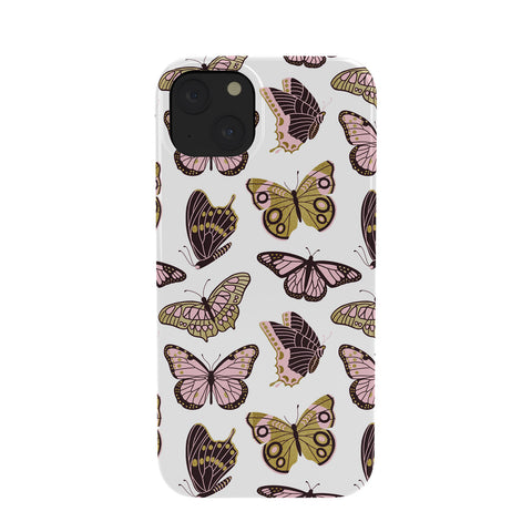 Jessica Molina Texas Butterflies Blush and Gold Phone Case