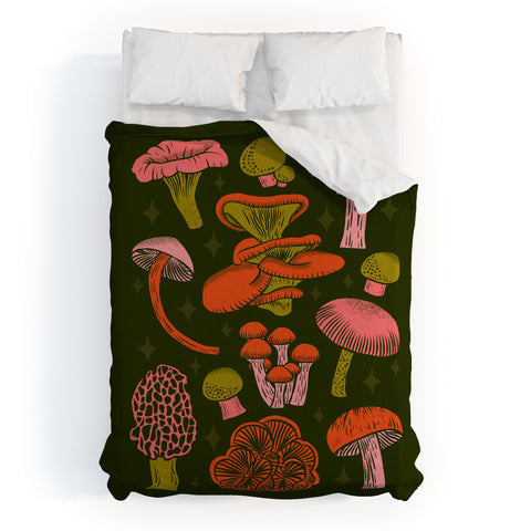 Jessica Molina Texas Mushrooms Bright Multi Duvet Cover