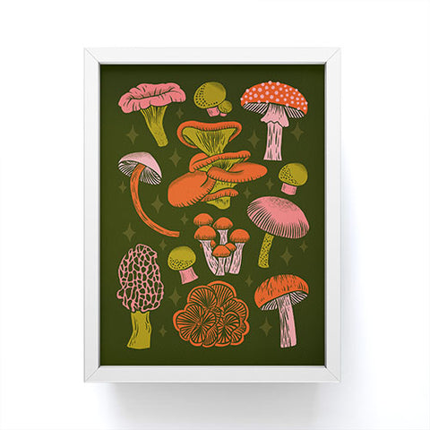 Jessica Molina Texas Mushrooms Bright Multi Framed Mini Art Print