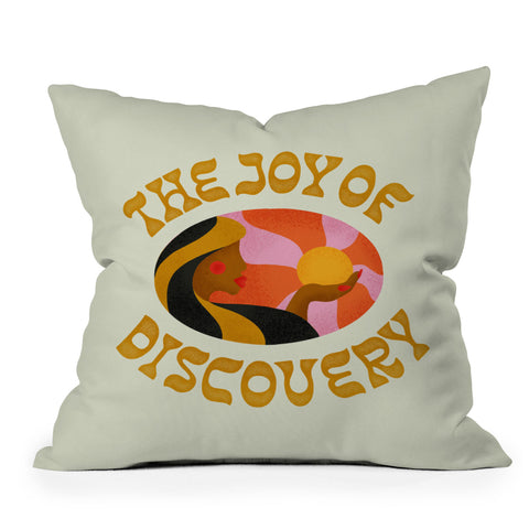 Jessica Molina The Joy of Discovery Outdoor Throw Pillow