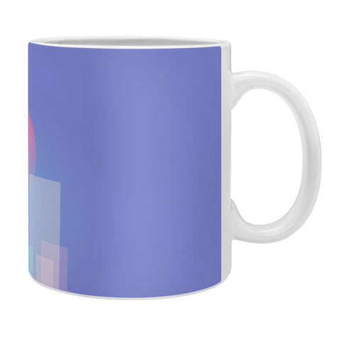 Jimmy Tan Abstract geometric pixel city Coffee Mug