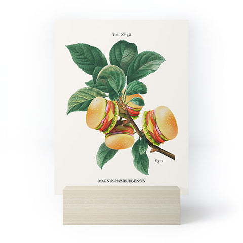 Jonas Loose BURGER PLANT Mini Art Print