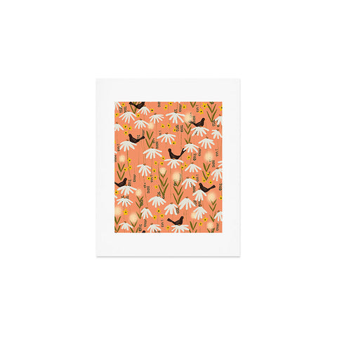 Joy Laforme Blooms of Dandelions and Wild Daisies Art Print