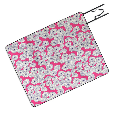 Joy Laforme Floral Sophistication In Pink Picnic Blanket