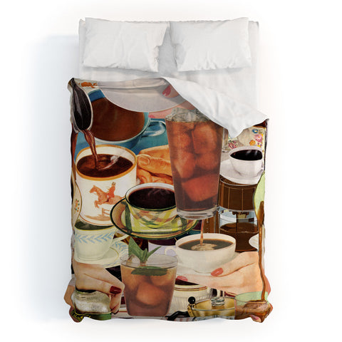 Julia Walck Wake Up and Smell the Coffee Duvet Cover