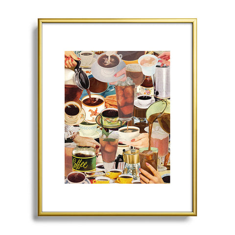 Julia Walck Wake Up and Smell the Coffee Metal Framed Art Print