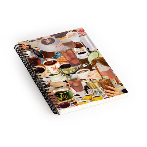 Julia Walck Wake Up and Smell the Coffee Spiral Notebook