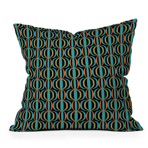 Juliana Curi Pattern Circles Outdoor Throw Pillow