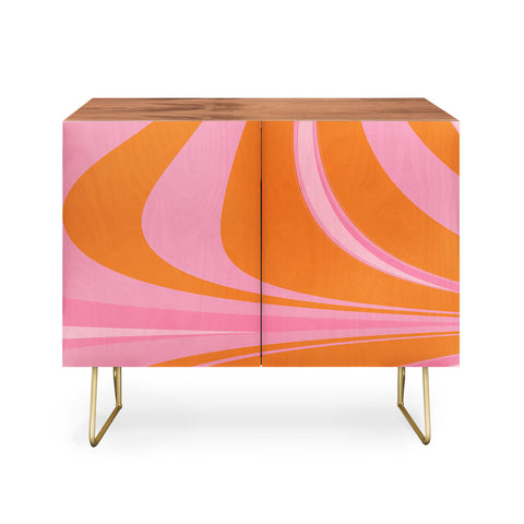 June Journal Groovy Color in Pink and Orange Credenza